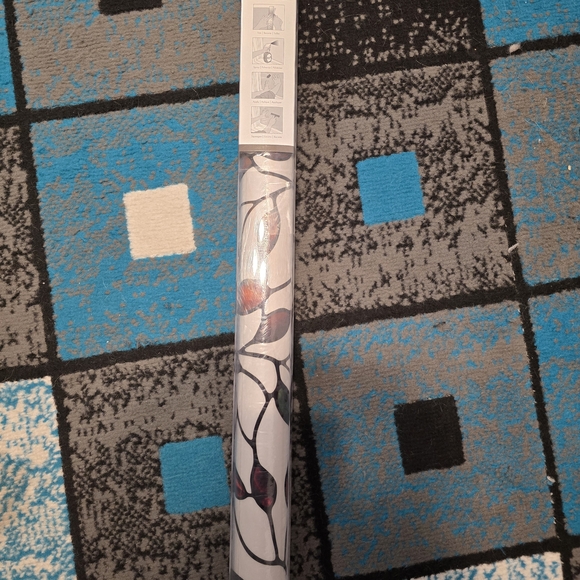 Colorful Leaf Pattern Window Privacy Film - Picture 4 of 5